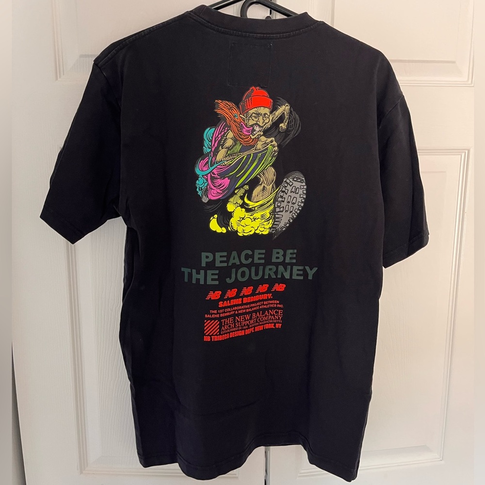 NEW BALANCE X SALEHE BEMBURY YURT POCKET T-SHIRT BLACK